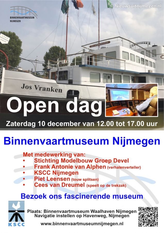 Open Dag Binnenvaartmuseum Nijmegen op 10 december Nieuws uit Nijmegen